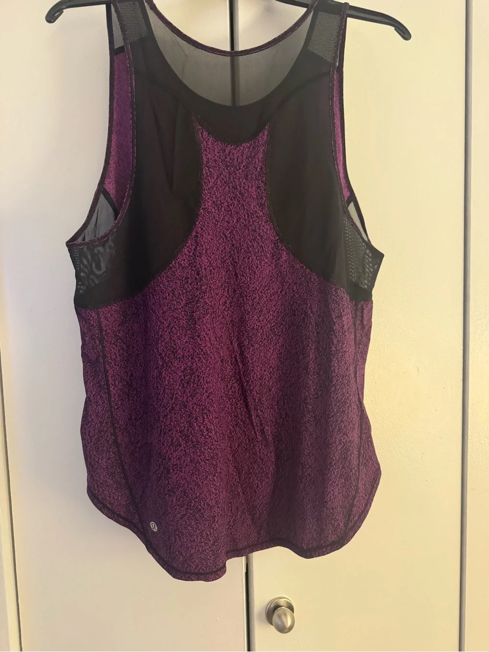 lululemon athletica Deep Purple Mesh-Detail Tank Top